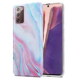 Samsung Galaxy NOTE 20 Plånboksfodral Skal (Vit)
