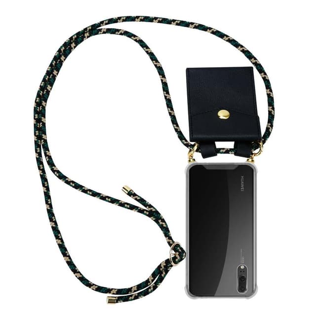 Huawei P20 Skal Fodral Kedja (Brun)