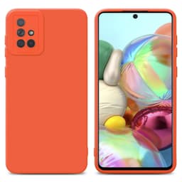 Samsung Galaxy A71 4G Skal Fodral Case (Orange)