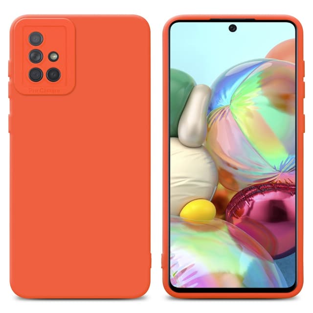 Samsung Galaxy A71 4G Suojakuori Kotelo (Oranssi)