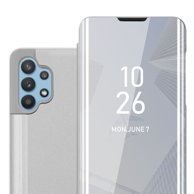Samsung Galaxy A32 5G Plånboksfodral Skal (Silver)