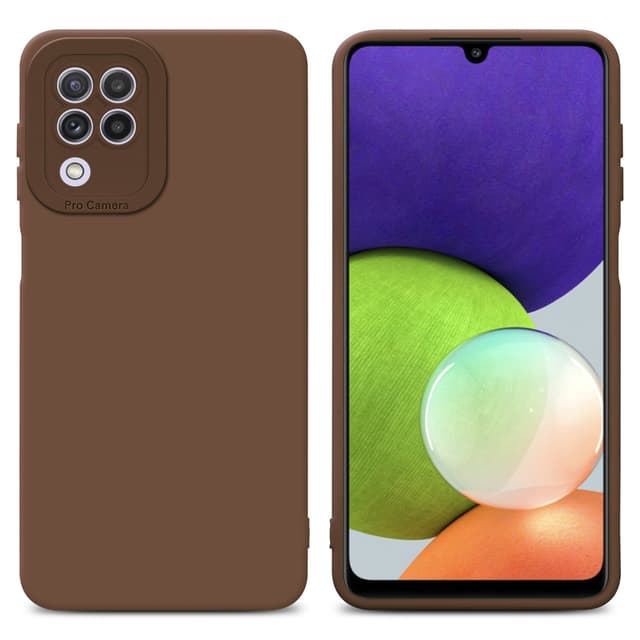Samsung Galaxy A22 4G Cover Etui Case (Brun)