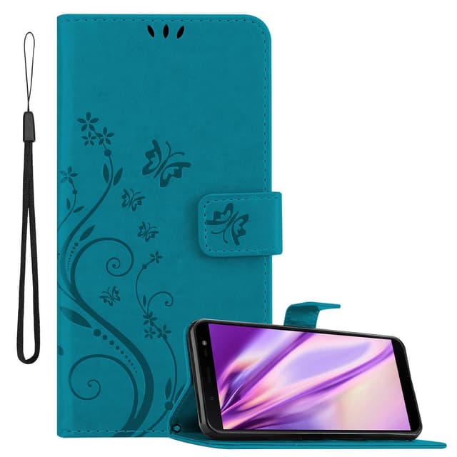 Samsung Galaxy J6 2018 Plånboksfodral Skal (Blå)