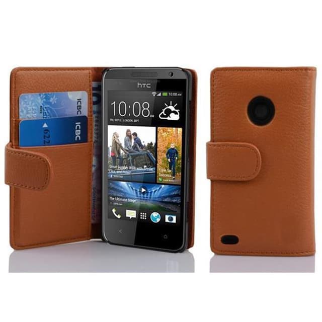 Pungetui HTC Desire 300 Cover Case (Brun)