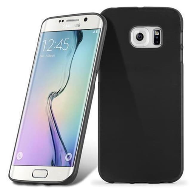 Samsung Galaxy S6 EDGE Skal Fodral Case (Svart)