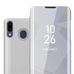 Samsung Galaxy M20 Plånboksfodral Skal (Silver)