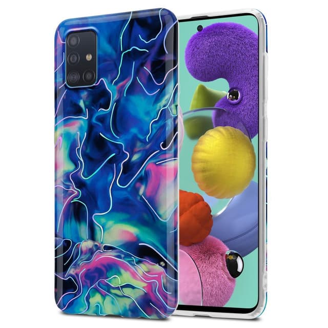 Samsung Galaxy A51 4G / M40s Plånboksfodral Skal (Blå)