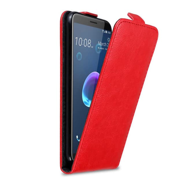 HTC Desire 12 deksel flip cover (rød)