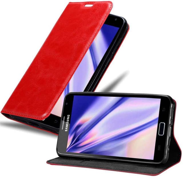 Samsung Galaxy NOTE 1 lommebokdeksel deksel (rød)