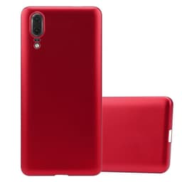 Huawei P20 Suojakuori Suojakotelo Case (Punainen)