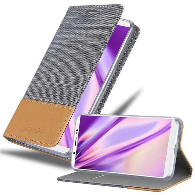 Vivo V7 PLUS Suojakuori Lompakkokotelo (harmaa)