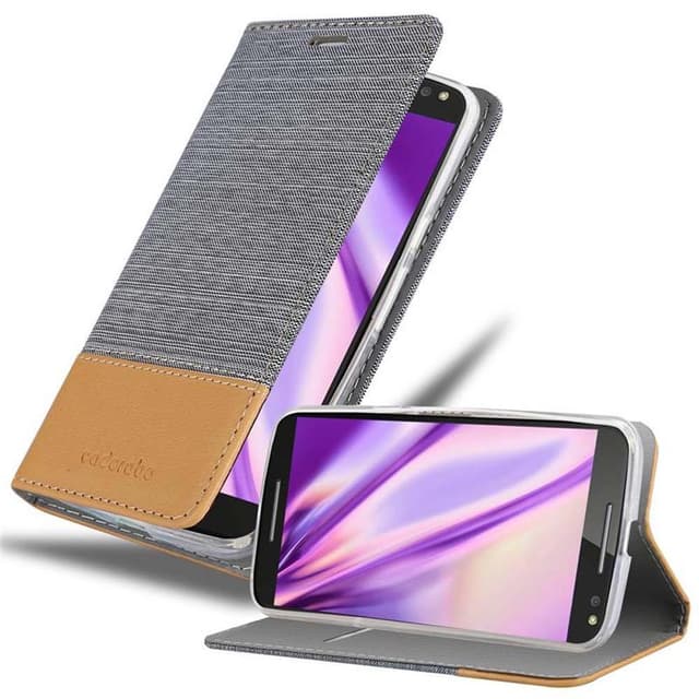 Motorola MOTO X STYLE Pungetui Cover Case (Grå)