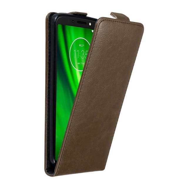 Motorola MOTO E5 / G6 PLAY Pungetui Flip Cover (Brun)