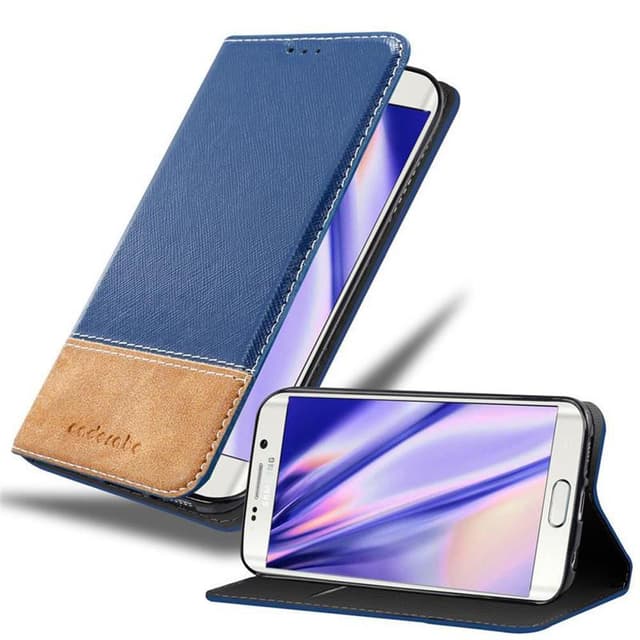 Samsung Galaxy S6 EDGE Skal Fodral Case (Blå)