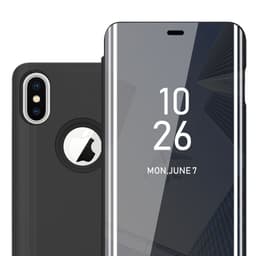 Suojakuori iPhone X / XS Lompakkokotelo (Musta)