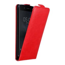 Nokia 5 2017 Flipfodral Skal (Röd)