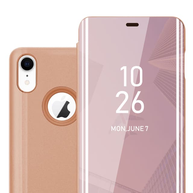 Suojakuori iPhone XR Lompakkokotelo (Vaaleanpunainen)