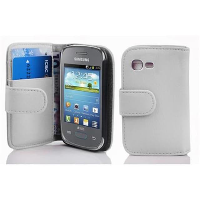 Skal Samsung Galaxy POCKET NEO Plånboksfodral (Vit)