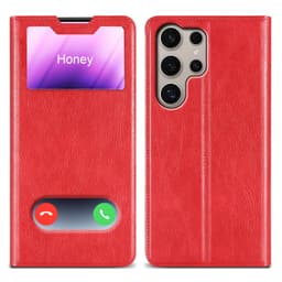 Samsung Galaxy S24 ULTRA lommebokdeksel cover (Rød)