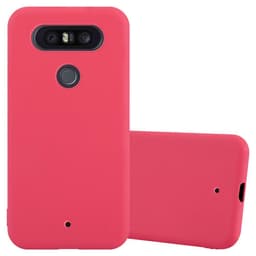 LG Q8 deksel tpu case cover (rød)