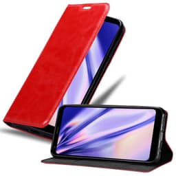LG Q7 / Q7a / Q7+ lommebokdeksel case (rød)
