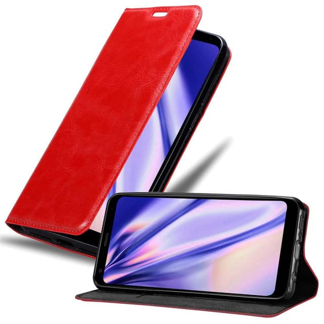 LG Q7 / Q7a / Q7+ lommebokdeksel case (rød)