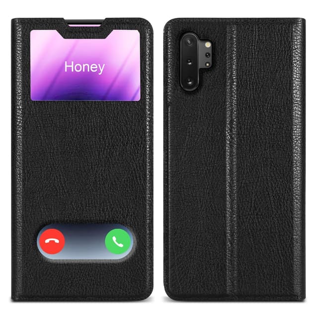 Lompakkokotelo Samsung Galaxy NOTE 10 PLUS Case (Musta)