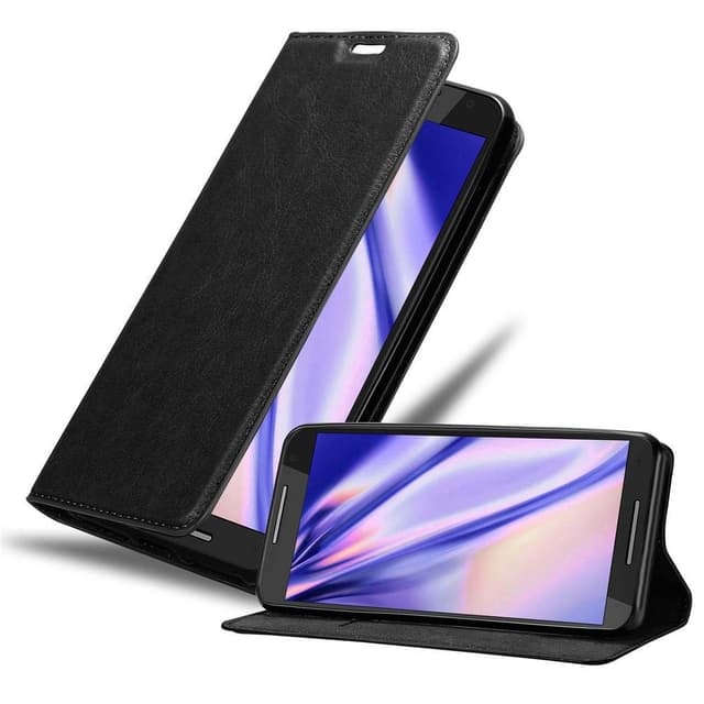 Motorola MOTO X2 lommebokdeksel case (svart)