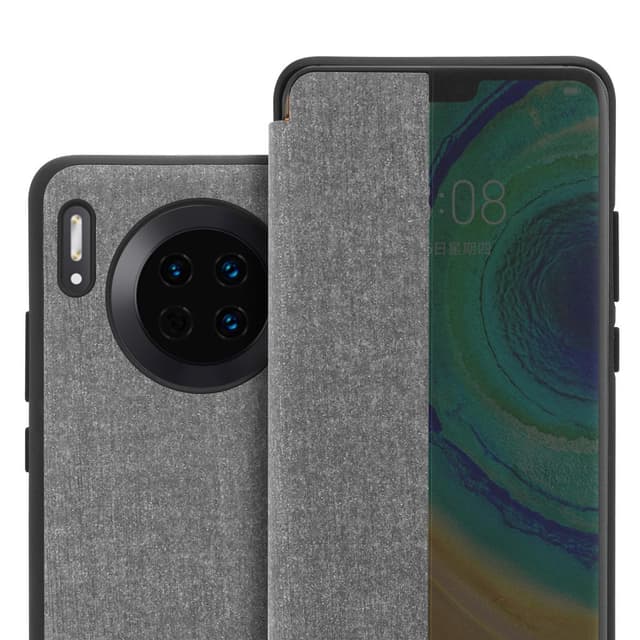 Huawei MATE 30 Plånboksfodral Skal (Grå)