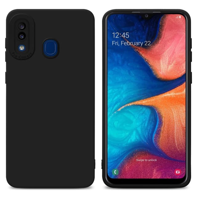 Samsung Galaxy A20 / A30 / M10s Deksel case (svart)