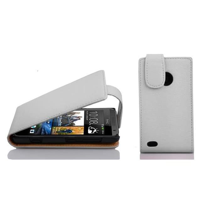HTC Desire 300 Pungetui Flip Cover (Hvid)