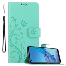 Oppo A53s Plånboksfodral Skal (Turkos)
