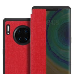 Huawei MATE 30 PRO Suojakuori Lompakkokotelo (Punainen)