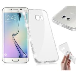 Samsung Galaxy S6 EDGE Deksel Glitter Case (hvit)