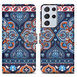 Samsung Galaxy S21 ULTRA lommebokdeksel etui (blå)