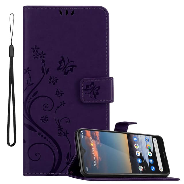 Nokia 5,3 Suojakuori Lompakkokotelo (Violetti)