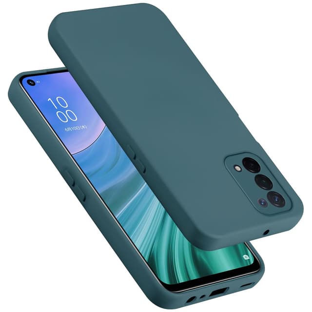 OPPO A54 5G / A74 5G Skal Fodral Case (Grön)