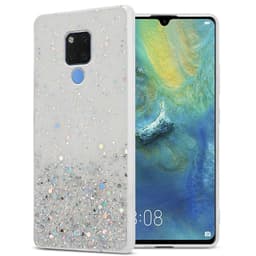 Huawei MATE 20 Silikondeksel Glitter (gjennomsiktig)