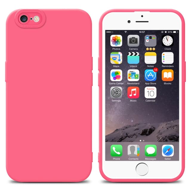 iPhone 6 / 6S Skal Fodral Case (Röd)