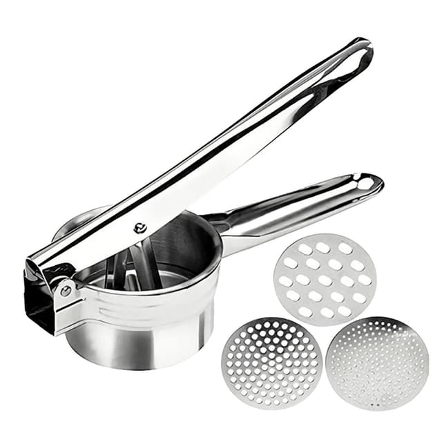 Potatismosare i rostfritt stål Spätzlepress (Silver)