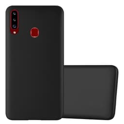 Samsung Galaxy A20s Suojakuori Suojakotelo Case (Musta)