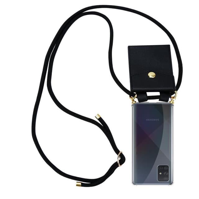 Samsung Galaxy A51 4G / M40s Skal Fodral Kedja (Svart)