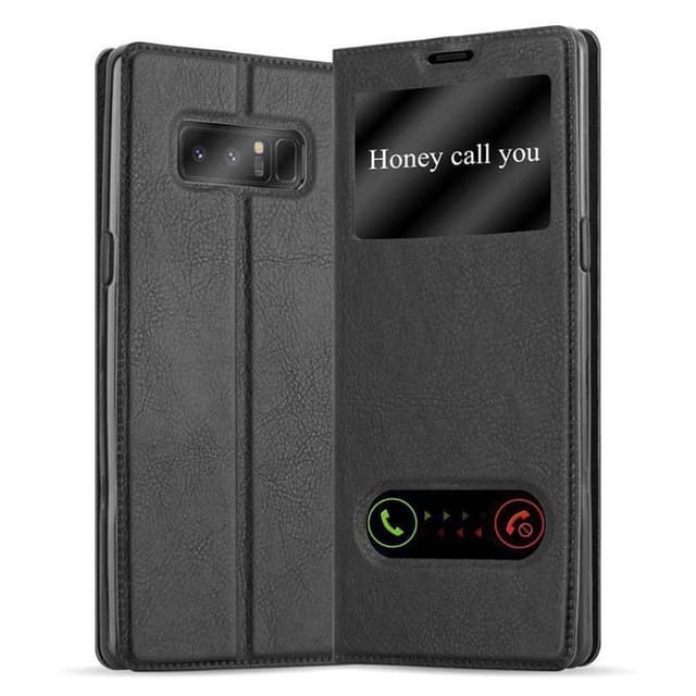 Samsung Galaxy NOTE 8 Plånboksfodral Skal (Svart)