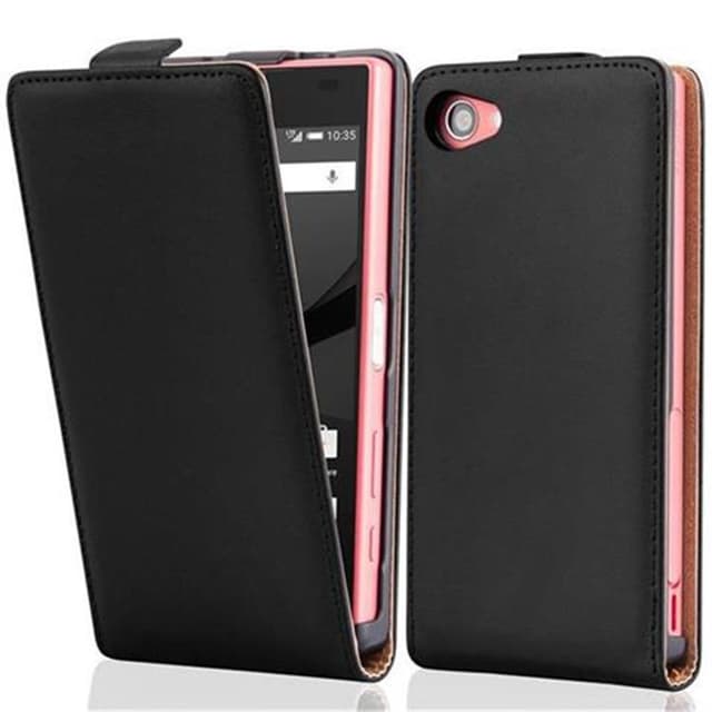 Sony Xperia Z5 COMPACT Flipfodral Skal (Svart)