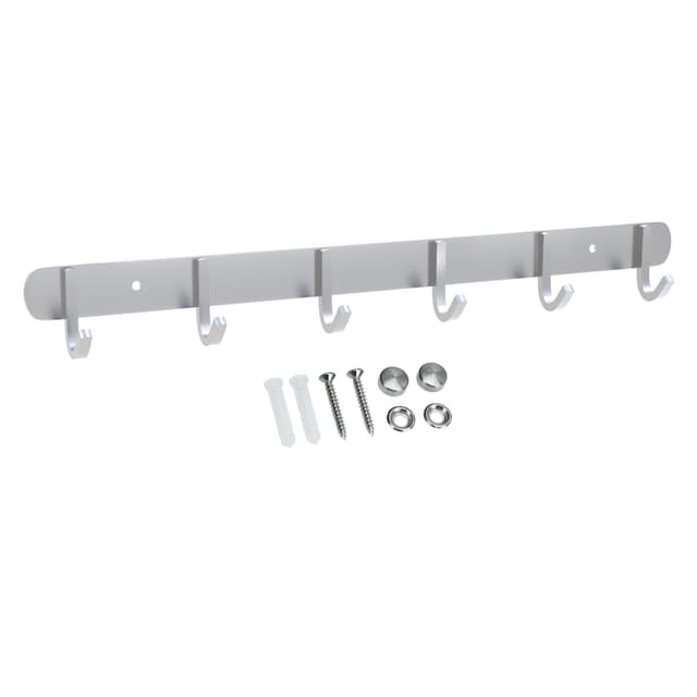 Klädstång Klädkrokar Klädhängare (modell d - 6 krokar)