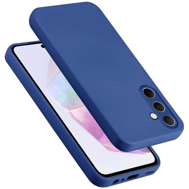 Samsung Galaxy A35 silikondeksel case (Blå)