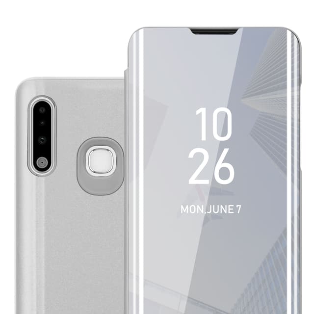 Samsung Galaxy A70e Pungetui Cover Case (Sølv)