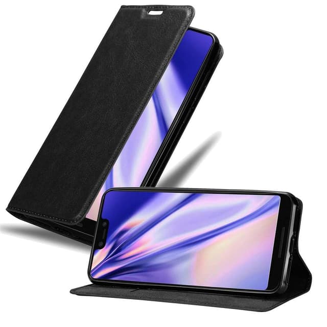 Google PIXEL 3 XL Suojakuori Lompakkokotelo (Musta)