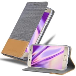Samsung Galaxy S7 Plånboksfodral Skal (Grå)