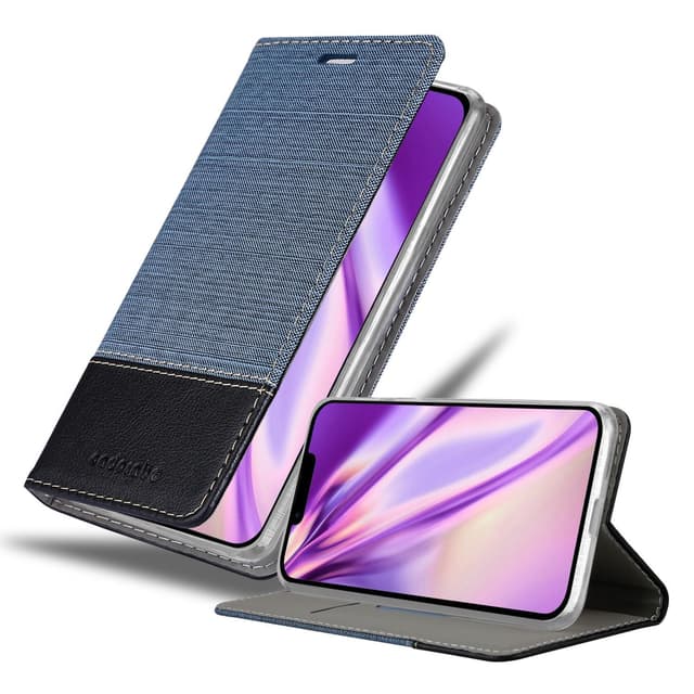 iPhone 14 Suojakuori Lompakkokotelo (Sininen)